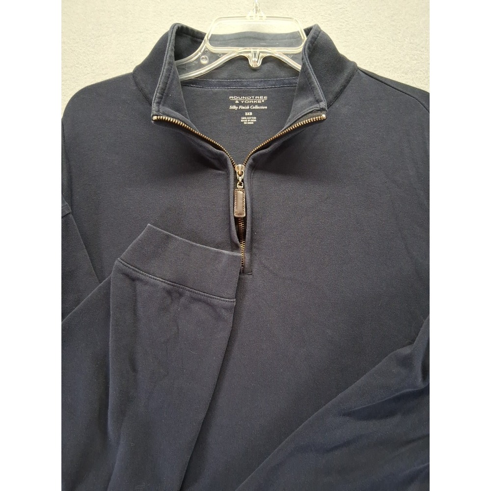 Mens Roundtree & Yorke Long‎ Sleeve 1/4 Zip Sweater Size 3XB - EUC